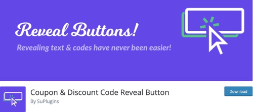Screenshot of Coupon & Discount Code Reveal Button download page.