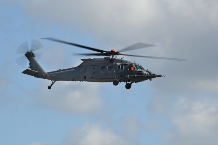 gray air force helicopter