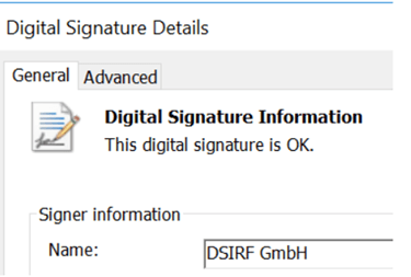 Subzero malware Fig1-Valid-digital-signature-from-DSIRF.