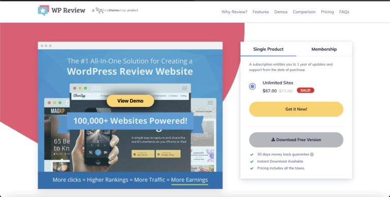 WP Review Pro plugin