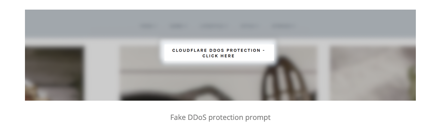 Bogus DDoS Protection Page