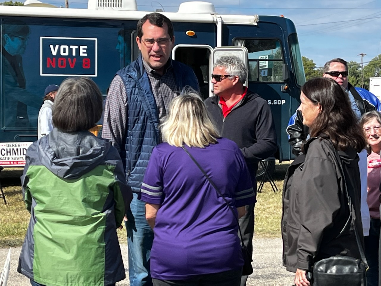 Kansas GOP bus tour stops in Emporia
